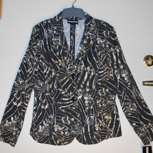 Floral Print Blazer Jacket Top